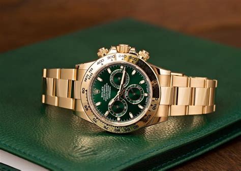 gold.rolex green face|rolex gold watch green face.